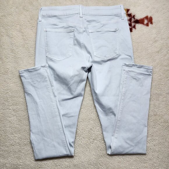 UNIQLO Skinny Jeans Blue Tapered Mid Rise Ultra Stretch Light Wash 12 (30 x 32) - Picture 3 of 8